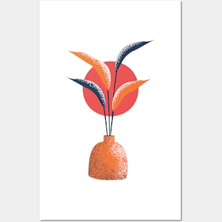 plants with vase colorful Posters and Art